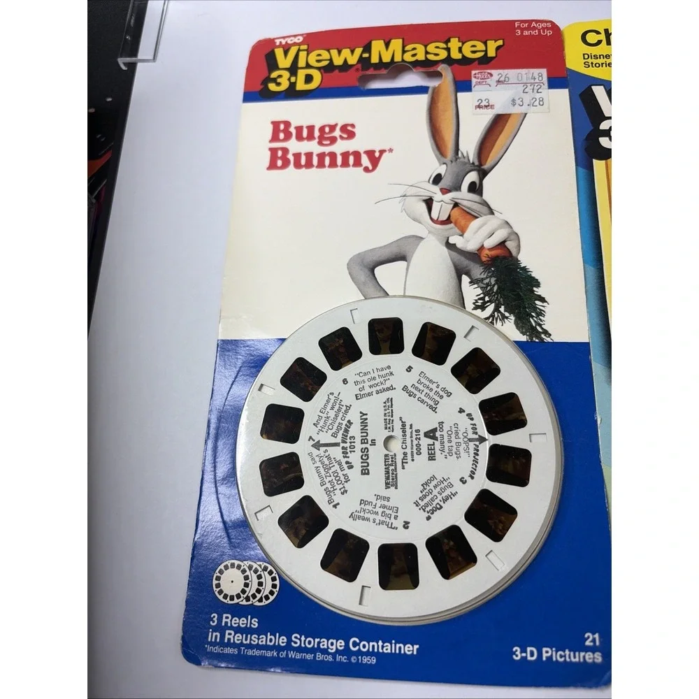 Lot of 3 - 3d View-Master 3 Reel Packets NEW FACTORY SEALED 1988-1990